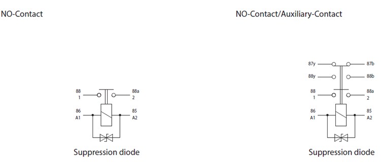 Application Circuit Diagram - TE Connectivity / KISSLING Series 29 Sealed Industrial Power Relays